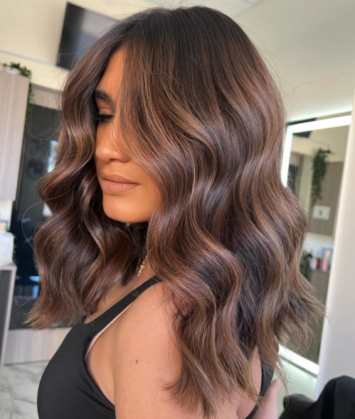 Beige Brown Waves with Depth