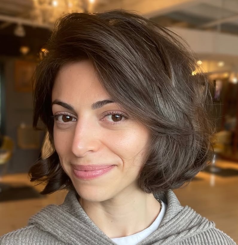 Modern Short Layered Bob