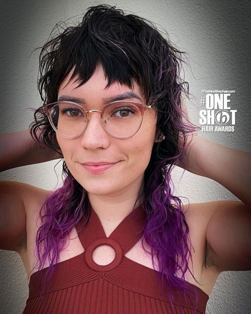 Micro Shaggy Bangs Shaggy Mullet with Shotr Curtain Bangs