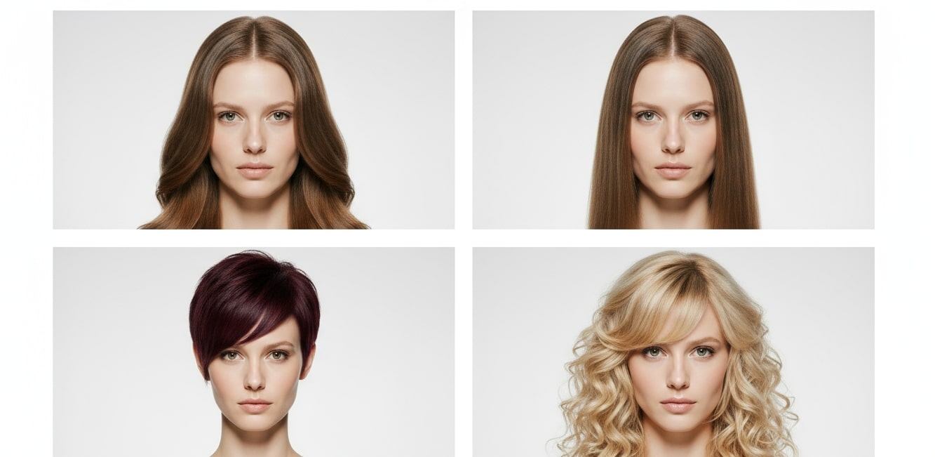 AI Hairstyle Try-Ons Prediction - AI Shopping of Hairstyling Tools and Products and Hair Try-On Smart Mirrors with AR Glasses